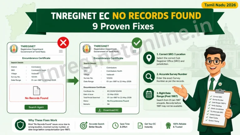 TNREGINET EC No Records Found