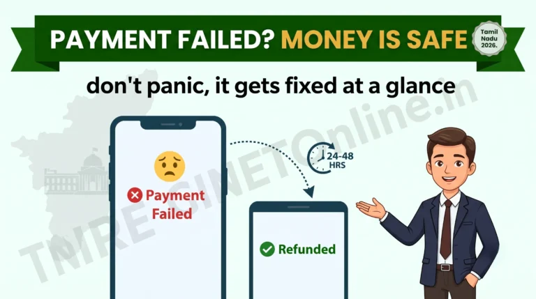 TNREGINET Payment Failed Amount Debited