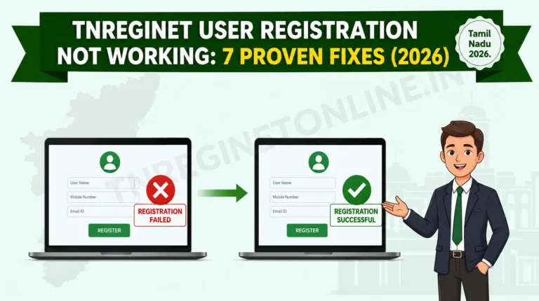 TNREGINET User Registration Not Working 7 Proven Fixes (2026)